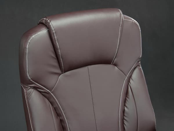 Ylellinen nahkainen työtuoli - Sofotel EG-222 ruskea