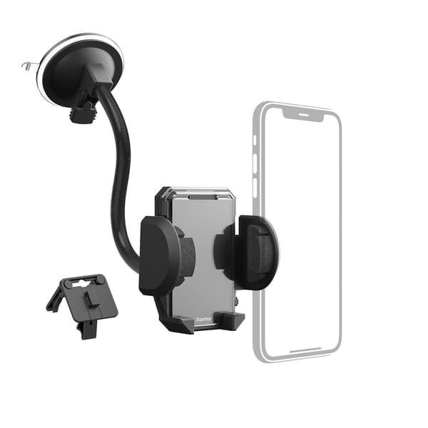 Bilhållare för telefon – 2-i-1 ventilation/vindruta, 360 rotation
