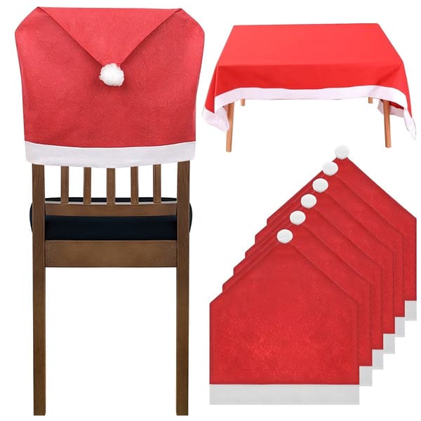 Stolsöverdrag set om 6 st + duk