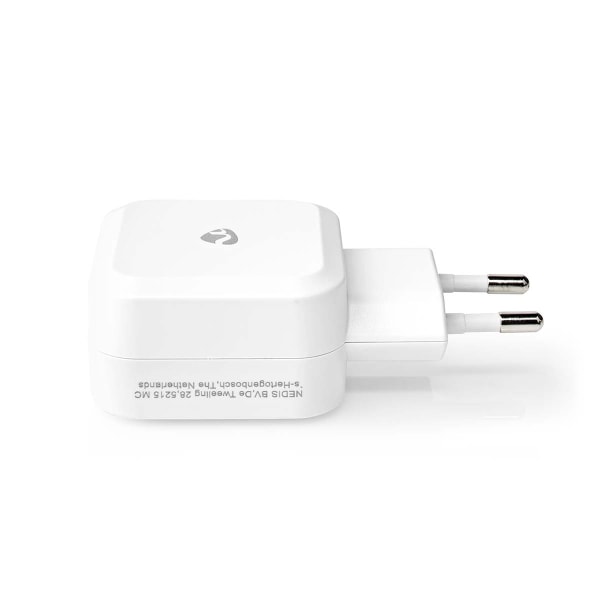 Väggladdare | 24 W | Snabbladdnings funktion | 2x 2.4 A A | Antal utgångar: 2 | 2x USB-A | Utan kabel | Single Voltage Output