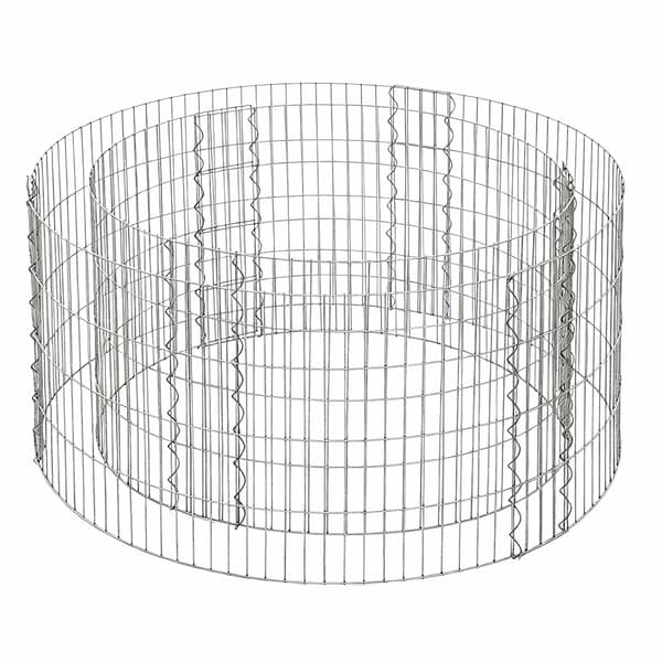 Rund stålgabion til plantning, 90x40 cm