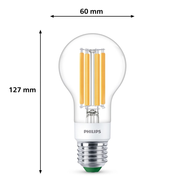 LED E27 Normaali 4W (60W) Kirkas Himmennettävä 840lm 2700K Energialuokka A