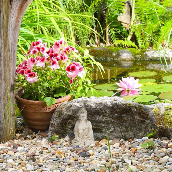 Sittande Buddhafigur 17,5 cm
