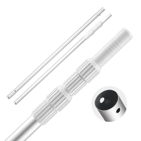 Teleskopisk poolrensestang, 90-30 cm aluminium