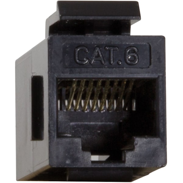 Keystone stik Cat6 UTP 2xRJ45 Sort