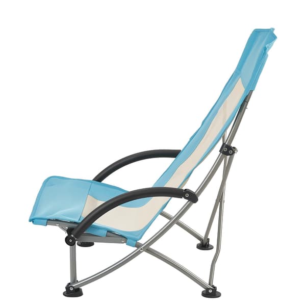 Hopfällbara strandstolar, 2-pack, hög rygg, 145 kg kapacitet