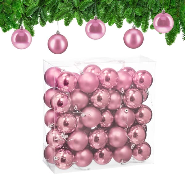 Julgranskulor set, matt & glansig finish, 50-pack