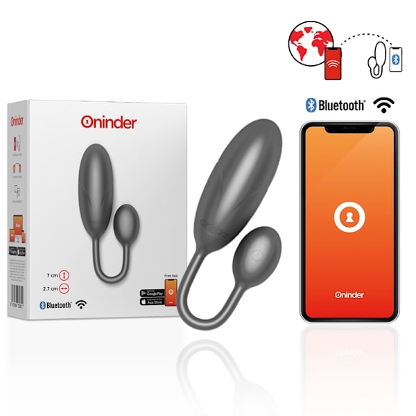 Oninder - Denver Vibrating Egg Black 7 X 2,7 Cm Gratis app