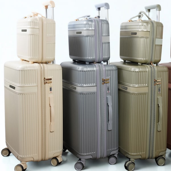 Kova matkalaukku Solier Nokiro 28' XL - beige