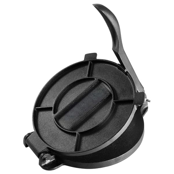 Tortillapress, 25 cm gjutjärn, förkryddat, 100 ark