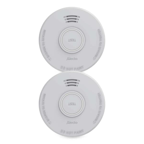Rökdetektor med 5 års batteri, 2-pack
