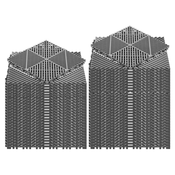 Sammanfogade dräneringsgolvplattor, 310 mm, 55-pack