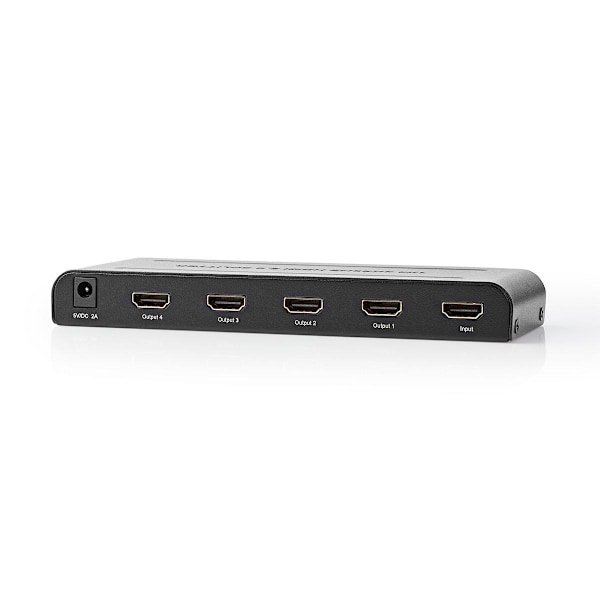 HDMI ™ Splitter | 4-Port port(s) | HDMI™ Input | 4x HDMI™ Output | 4K@60Hz | 18 Gbps | Metal | Antracit