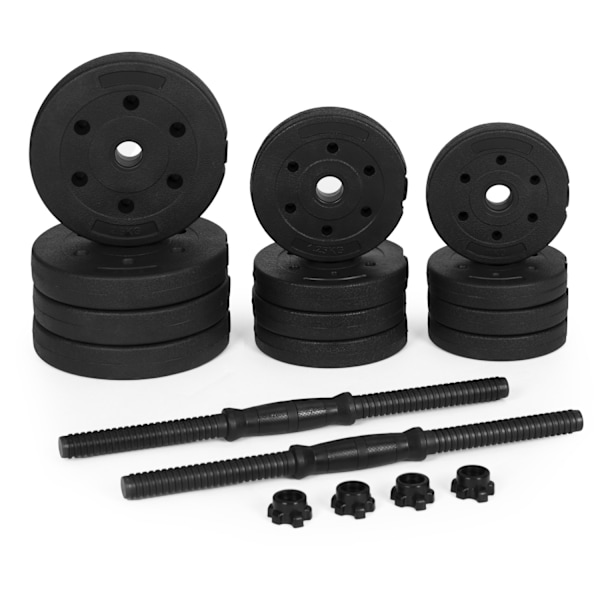 Justerbara hantlar 2x10 kg Träningsset 20 kg