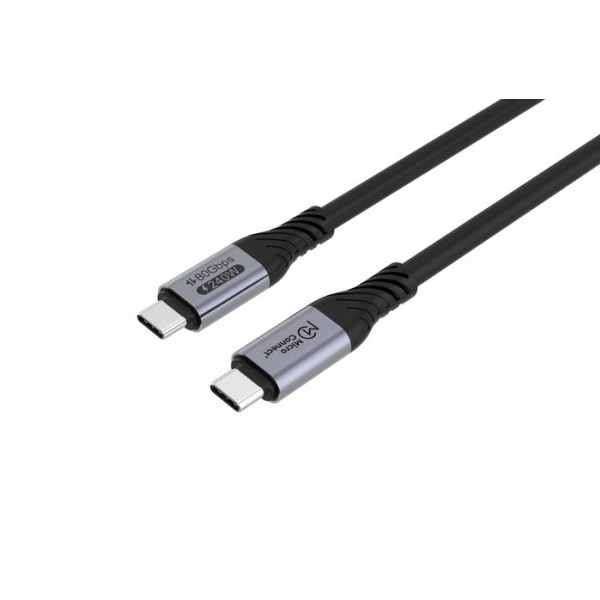 Microconnect USB4CC05-240W-80GBPS, 0,5 m, USB C, USB C, USB4 Gen 3x2, 80 Gbit/sek, Sortera