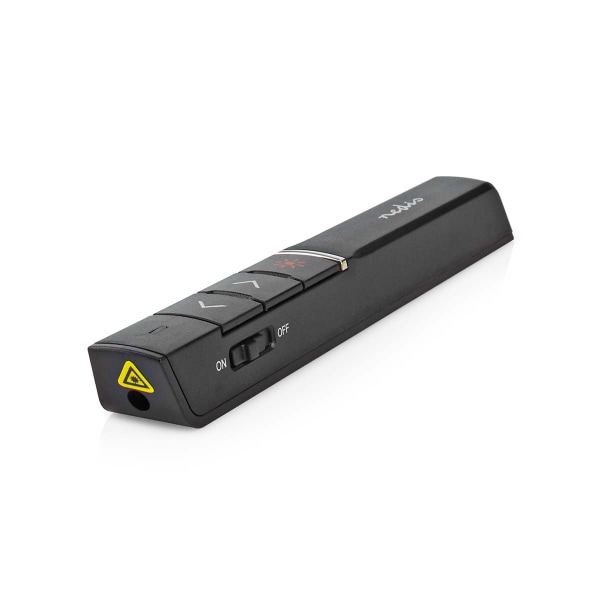 Præsentør | Laser pointer rækkevidde op til: 100 m | Trådløs rækkevidde op til: 30 m | Sort