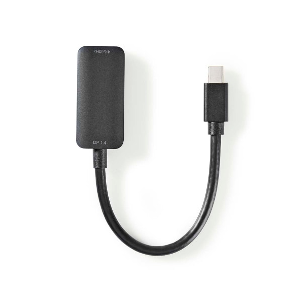 Mini DisplayPort kaapeli | DisplayPort 1.4 | Mini DisplayPort Uros | HDMI™ Ulostulo | 48 Gbps | Niklattu | 0.20 m | Pyöreä | PVC | Musta | Muovipussi
