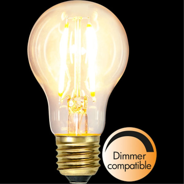 LED-lampa E27 A60 mjukt glöd dimbar 7W 2100K 700 lumen