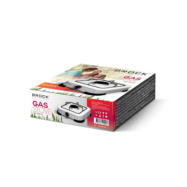 Enkelring gashäll, vit GS 001 W