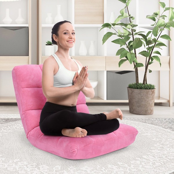 Lattiatuoli Taitettava Lazy Sohva Lazy Tatami Lattiatyyny musta/harmaa/kahvinpunainen