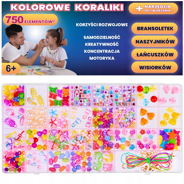 Pärlsmyckeskit för barn – Creative DIY-armbandsset