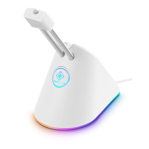Deltaco Gaming RGB Mouse Bungee hiirikaapelille - valkoinen/RGB
