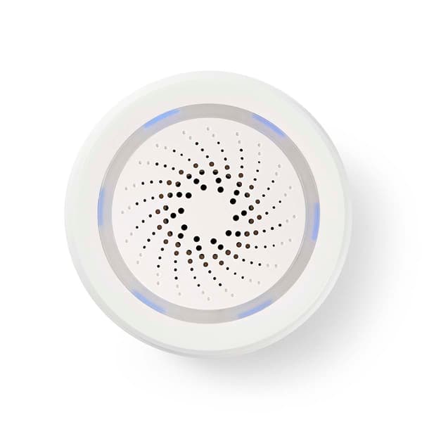 SmartLife-Siren | Wi-Fi | Strömadapter | 8 Ljud | 85 dB | Android™ / IOS | Vit