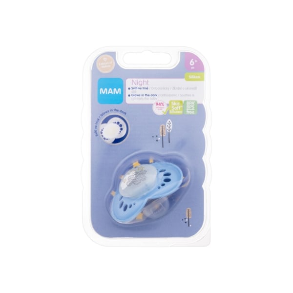 Mam - Night Silicone Pacifier 6m+ Sky - For Kids, 1 pc