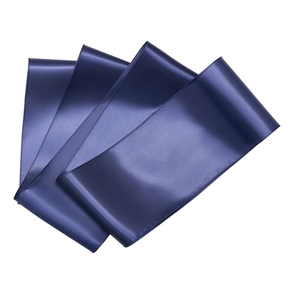 Satinstolsbågar, 50-pack, 18 x 273 cm, marinblå