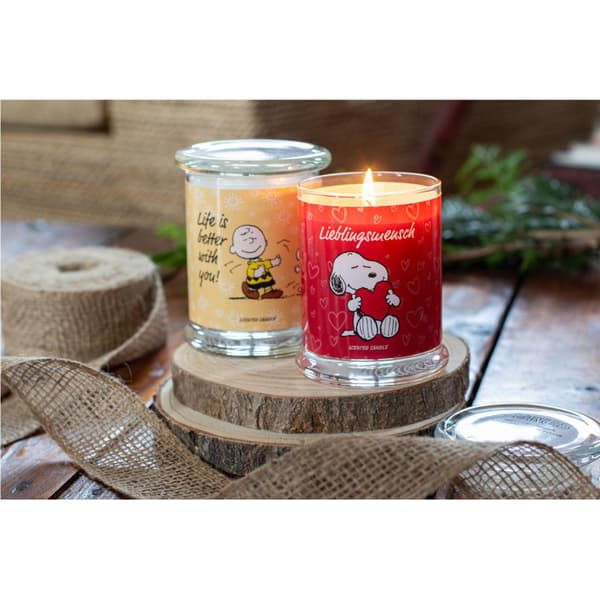 Peanuts duftlys i glas – gaveidé