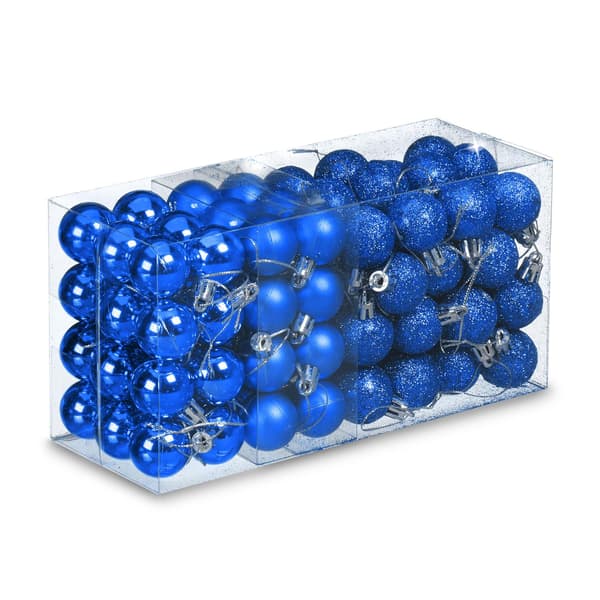 Set med julgranskulor, 96 delar, plast