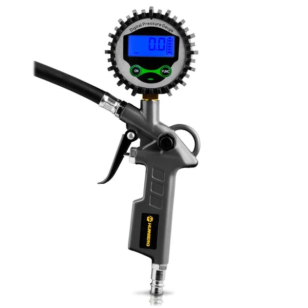 Digital dækpumpe med LCD-display, 0-15 bar