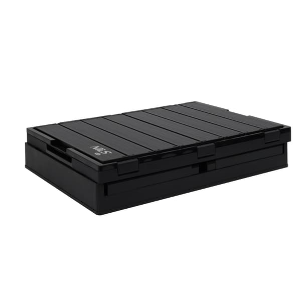 Fällbar campinglåda med lock, 50L, 2-i-1