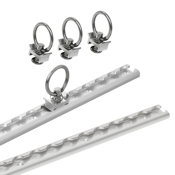 Lastskena set aluminium 2x60cm 6 st