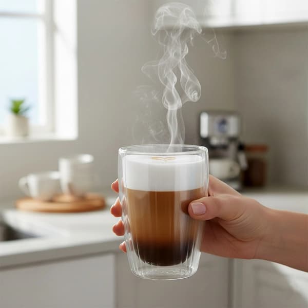 Dobbeltvæggede termoglas, 350 ml, sæt med 2