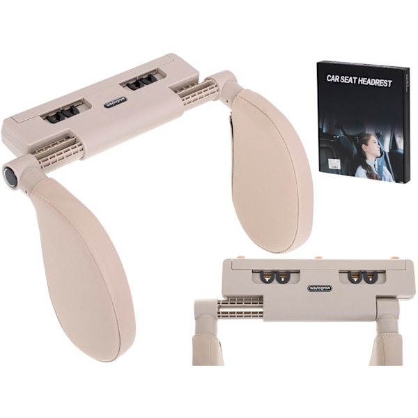 Pään ja kaulan säädettävä niskatuki beige