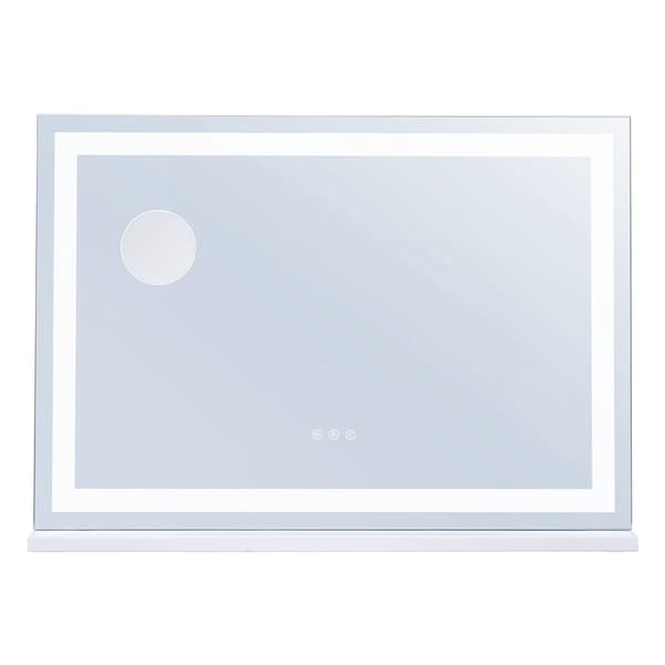 Valaistu meikkipeili, 3-värinen LED, USB, 80x55 cm
