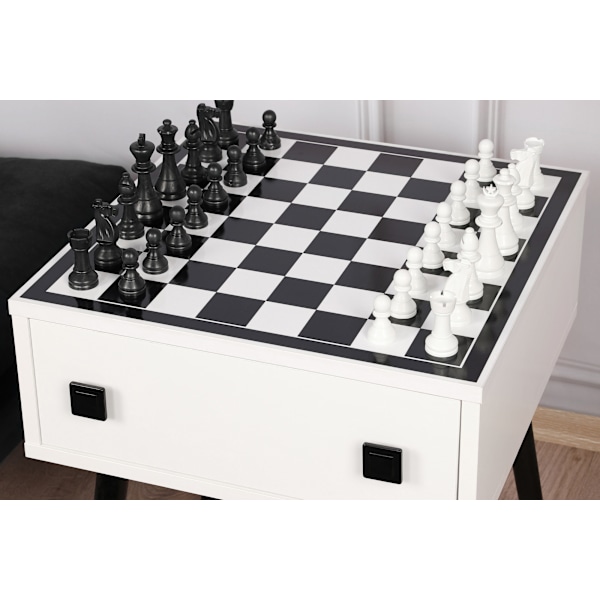 Skakbord Chesso - Sort, Hvid