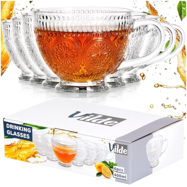 Kaffe- och teglasset, 400 ml, 6 delar