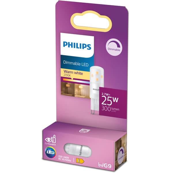 LED G9 Kapseli 2,7W (25W) Himmennettävä 300lm