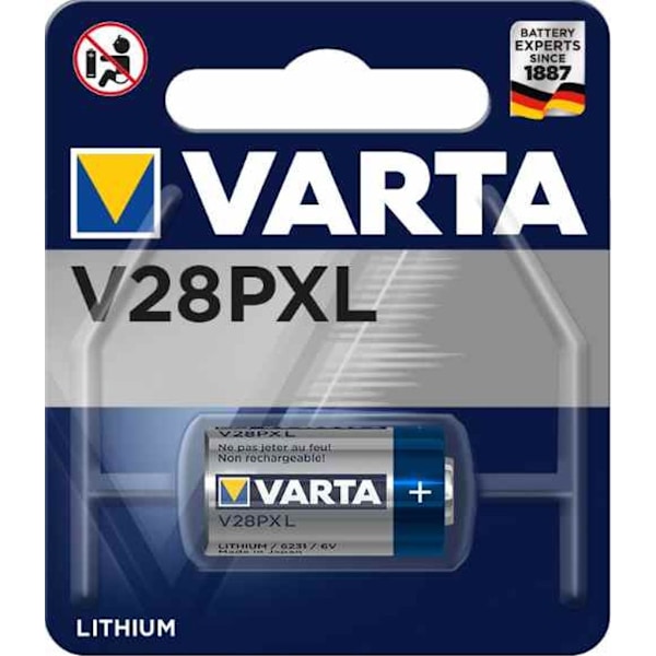 VARTA litiumcylindriskt batteri V28PXL, 6V