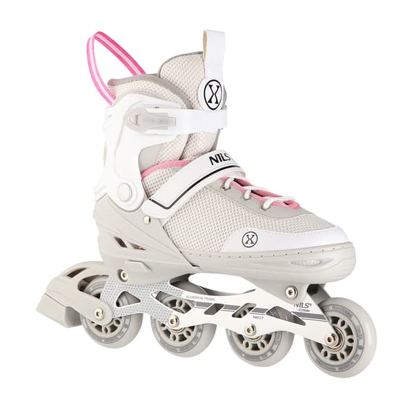 2-i-1 Grå-Pink Inline & skøjter, størrelse M (34-38)