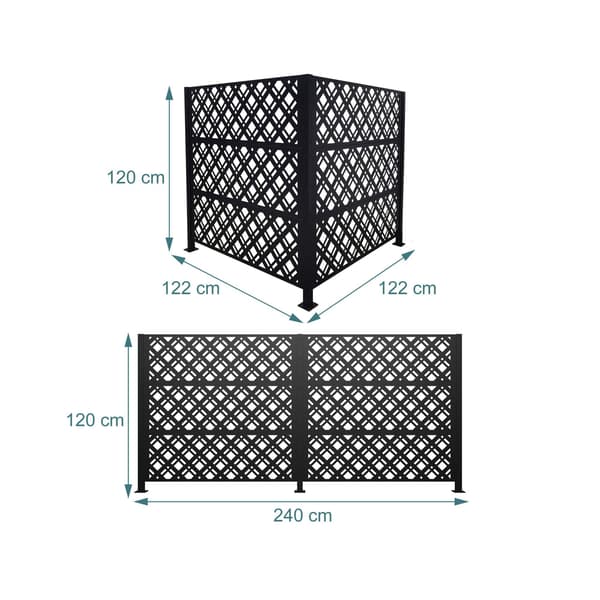 Soptunneskydd, 120 cm insynsskydd, modulär design