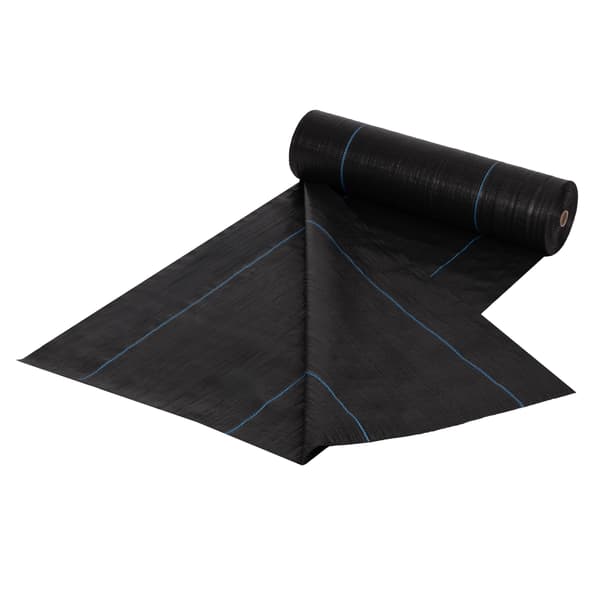 Ukrudtsmåtte, sort UV-resistent, 1,6×20 m, 150 g/m²