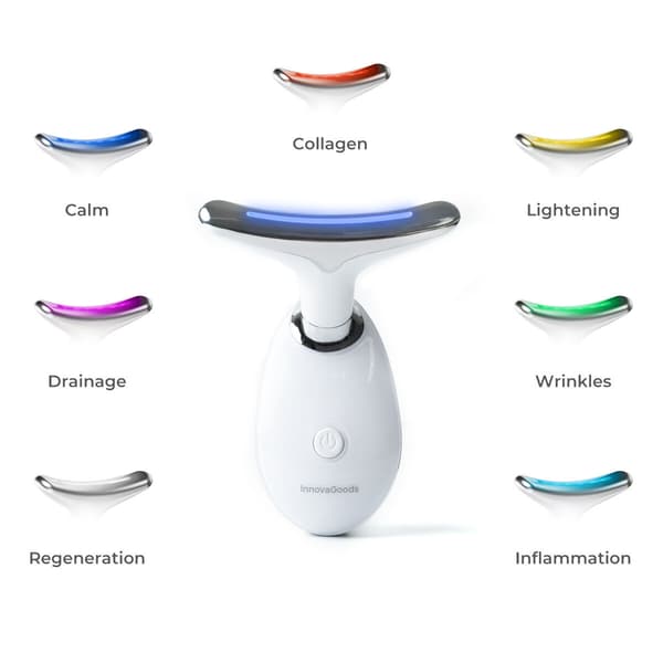 Elektrisk ansigtsmassager med LED, EMS og varme til opstramning