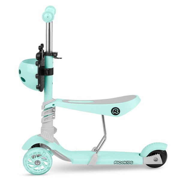 Trehjulig sparkcykel Ricokids Buggy - Mintgrön