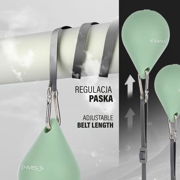 Grön magnetviktad hula-båge med disk