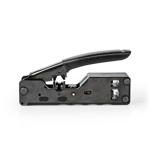 Crimp Tang | CAT5 / CAT5e / CAT6 / CAT6a / CAT7 / RJ12 / RJ45 | Klipper / Plier | ABS / Stål | Sort