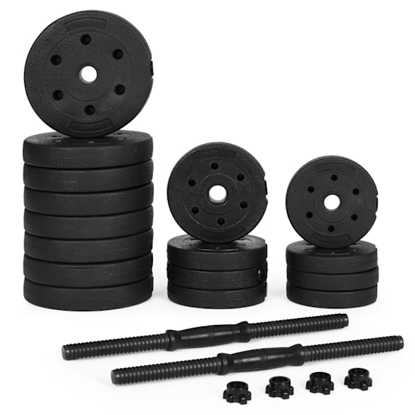 Justerbara hantlar 2x15 kg Träningsset 30 kg