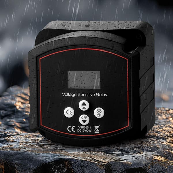 Dubbel batteriisolatorsats, 12V 300A VSR, LCD-voltmeter